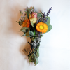 Trockenblumen mit Kräutern, weißem Salbei und Bergkristall zum Räuchern - Harmonie